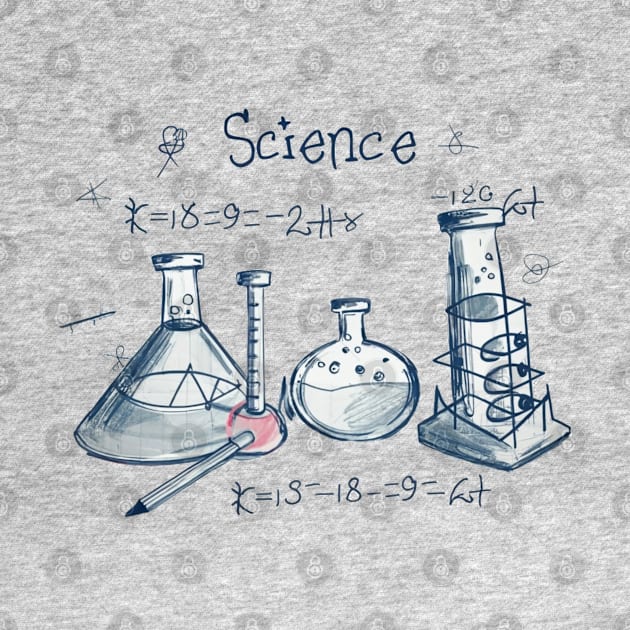 "Galactic Science Whimsy: Kids' Pencil Sketch" - Funny Science Nerd by stickercuffs